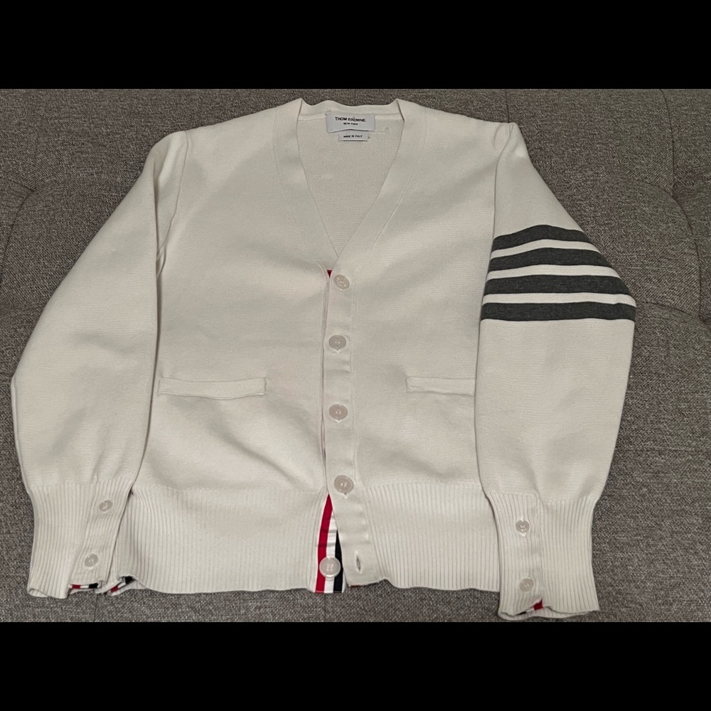 Thom Browne Classic 4-Bar Cardigan